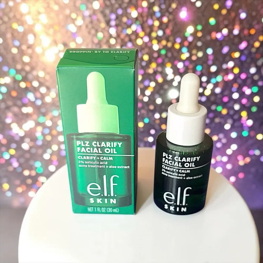 E.L.F. SKIN PLZ Clarify Facial Oil Full Size 1 FL OZ NIB